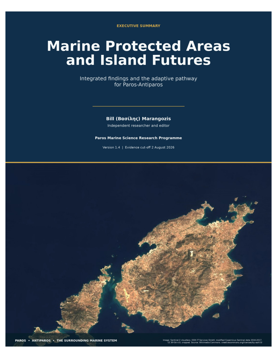 Marine Protected Areas and Island Futures — Executive summary cover
